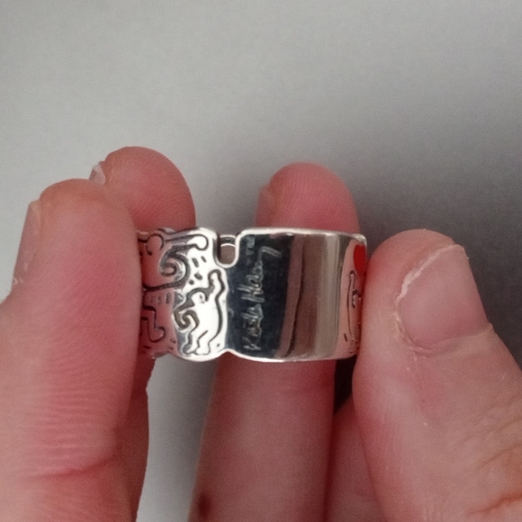 Wide Ring Keith Haring™ x Pandora Line Art Love and People brand new! - Picture 5 of 8